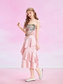 CUCCOO DOLLMOD 女士黑色圆头平底鞋，经典复古风格舞鞋 - 米色 - 查看 10