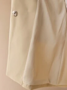 MOTF PREMIUM 花卉拼贴结构西装外套 - 卡其色 - 查看 7