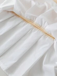 PrepCrw Young Girls Apricot Color Fitted 2-In-1 Dress, Spring/Summer