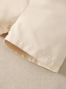 SHEIN 3-Piece Elastic Waist Straight Loose Striped & Solid Color Shorts Set For Baby Boy - Multicolor - View 6