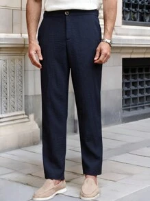 Manfinity CityGents 男士纯色口袋直筒宽松休闲裤