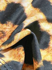 SHEIN Swim Women's Sexy Summer Leopard Floral Print Pants - Multicolor - View 6