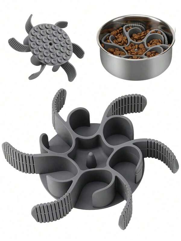 Ciotola rallentante per cani in silicone a spirale, vaschetta per l'alimentazione per rallentare la velocità di mangiare, adatto per cani di taglia grande, media e piccola, perfetto per ciotole per cani in acciaio inossidabile, vetro e ceramica
