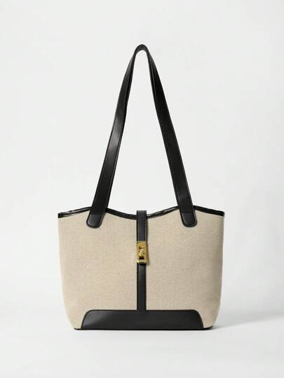 Casual Business Large Capacity Foldable Backpack With Double Shoulder Strap And Shoulder Tote Bag, Suitable For Girls And Women Shopping, Commute, Travel, Business Events, Gifts For Mom School Bag, Large Capacity, Portable, Lightweight, Classic Casual, Suitable For Teen Girls Women College Students, Perfect For Back To School, College, Middle School, High School, Fashionable Tote Bag With Zipper, Work Bag Women, Ideal For Everyday Elegance & Special Occasions Winter Gifts