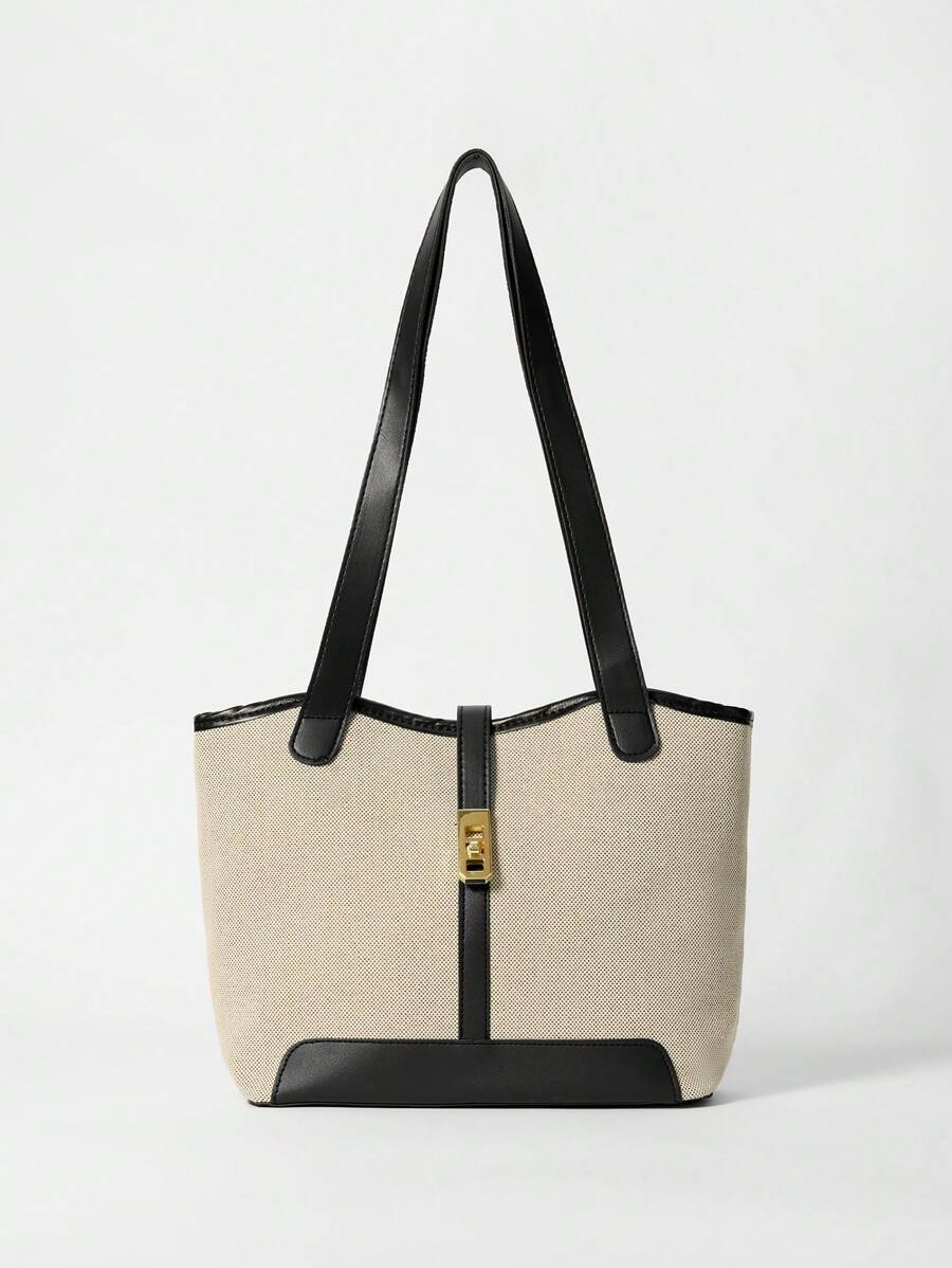 Casual Business Large Capacity Foldable Backpack With Double Shoulder Strap And Shoulder Tote Bag, Suitable For Girls And Women Shopping, Commute, Travel, Business Events, Gifts For Mom School Bag, Large Capacity, Portable, Lightweight, Classic Casual, Suitable For Teen Girls Women College Students, Perfect For Back To School, College, Middle School, High School, Fashionable Tote Bag With Zipper, Work Bag Women, Ideal For Everyday Elegance & Special Occasions Winter Gifts - Multicolor - View 1