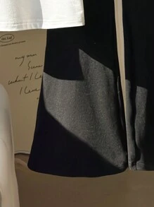 Ensemble t-shirt à col ras-du-cou à manches courtes avec motif de lanterne de Ramadan et pantalon évasé en tricot pour fille préadolescente - Blanc - Voir 4