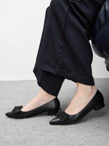 CUCCOO CHICEST Flat Casual Slip-On Shoes For Women, Simple & Fashionable For Daily Wear Spring Shoes Spring Break Easter - Black - View 9