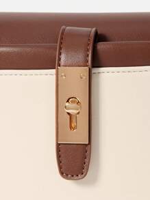 Bolso cuadrado de moda simple para uso diario femenino, compras, viajes, universidad, minimalista, ligero, contraste de color con correa ajustable, bolso de hombro cruzado para mujer para negocios/traslados/trabajo/oficina, esencial para chica, adolescente, estudiante universitaria, mujer de estilo empresarial casual, perfecto para oficina, negocios y trabajo