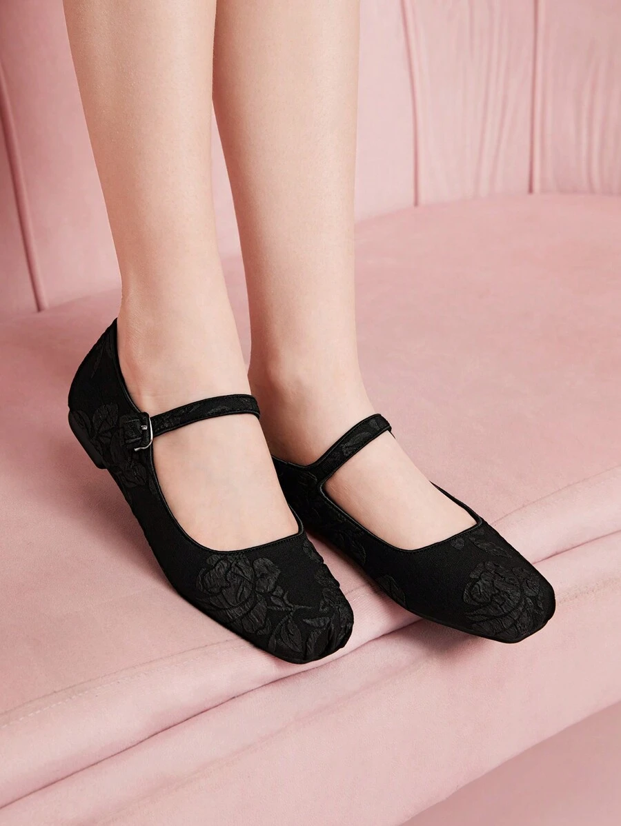 CUCCOO DOLLMOD Women Simple Fashion Casual Slip-On Flats, Everyday Wear Spring Shoes Spring Break Easter - Black - View 1