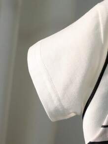 SHEIN Young Boy Summer New Casual Stylish Striped Short Sleeve 2 In 1 T-Shirt