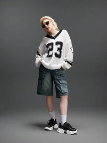 Vate Women's Platform, Wedge Heel, Breathable Casual Athletic Chunky Sneakers - Black and White - View 6