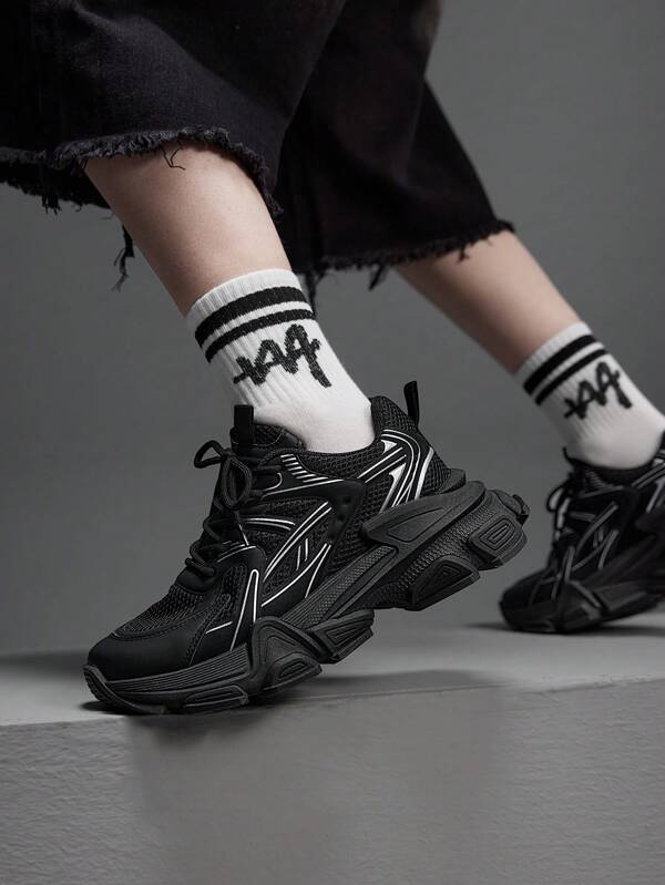 Vate Sapatos esportivos casuais elegantes, versáteis e com sola grossa