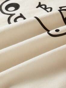 Cozy Pixies 2pcs/Set Baby Boy Cartoon Dinosaur Pattern 3D Horn Round Neck Short Sleeve Top And Shorts Clothes Set - Multicolor - View 11