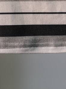 SHEIN Young Boy Summer New Casual Stylish Striped Short Sleeve 2 In 1 T-Shirt