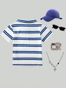 Ropa casual con gráficos de dibujos animados para niños pequeños, adecuada para exteriores, capas, escuela, vacaciones, deportes, hogar, primavera/verano