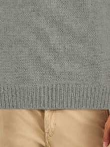 Manfinity Homme Gilet uomo elegante alla moda semplice da lavoro in maglia - Grigio - Visualizzare 5
