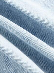 SHEIN Falda mini de jean casual para mujer, uso diario con estilo - Lavado ligero - Ver 3