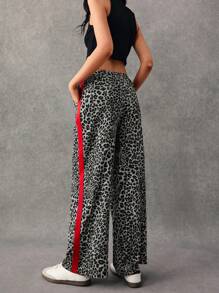 Poéselle 女式休闲豹纹低腰裤