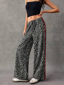 Poéselle 女式休闲豹纹低腰裤