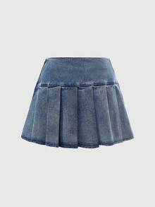 ROMWE Kawaii Sweet Bowknot Ruffle Decor Women Low Waist Mini Skirt, Versatile For Summer
