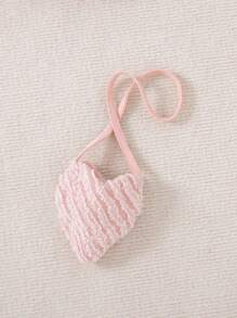 Robe courte à manches courtes rose avec sac assorti, élégante, douce et mignonne, pour bébé fille, été - Rose bonbon - Voir 3