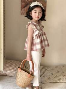 DAZY 女童两件套秋季服装 - 白色 - 查看 5