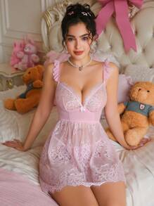 PetitDoll Women's Sexy Nightgown (With Underwire), Casual Minimalist, For Daily Wear