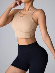 Damen Sport-BH Lässig Yoga Fitness Crop Top