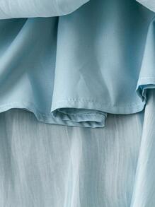 DreamSkyne Romantic Date  Plus Size Women Elegant Romantic Satin Shiny Elastic Waist A-Line Skirt, Suitable For Dates