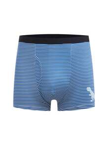 7pcs Milky Silk Striped Casual Waistband Underwear For Teenage Boys
