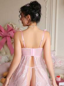 PetitDoll Women's Sexy Nightgown (With Underwire), Casual Minimalist, For Daily Wear
