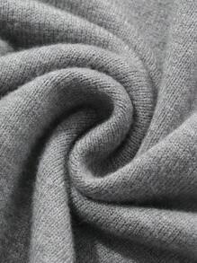 Dazy-Less 女士商务休闲宽松直筒条纹拼布针织毛衣连衣裙