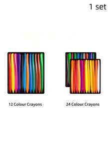 12/24/36/48 Colors Crayons,Unique Non-Stick Waterproof Washable Triangle Crayons With Storage Box,Christmas/Halloween/,Crayons,Crayon,Kids Crayons,Back To School,School Supplies - Sets - View 9