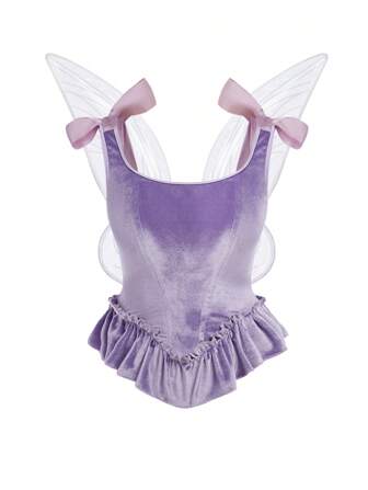 2pcs/Set Butterfly Fairy Top With Wings, For Teenagers