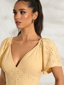 Glamine Robe longue pour femme - robe élégante pour vacances d'été, tenue de la Saint-Valentin, parfaite pour les mariages et les événements formels, Saint-Valentin - Nude - Voir 5