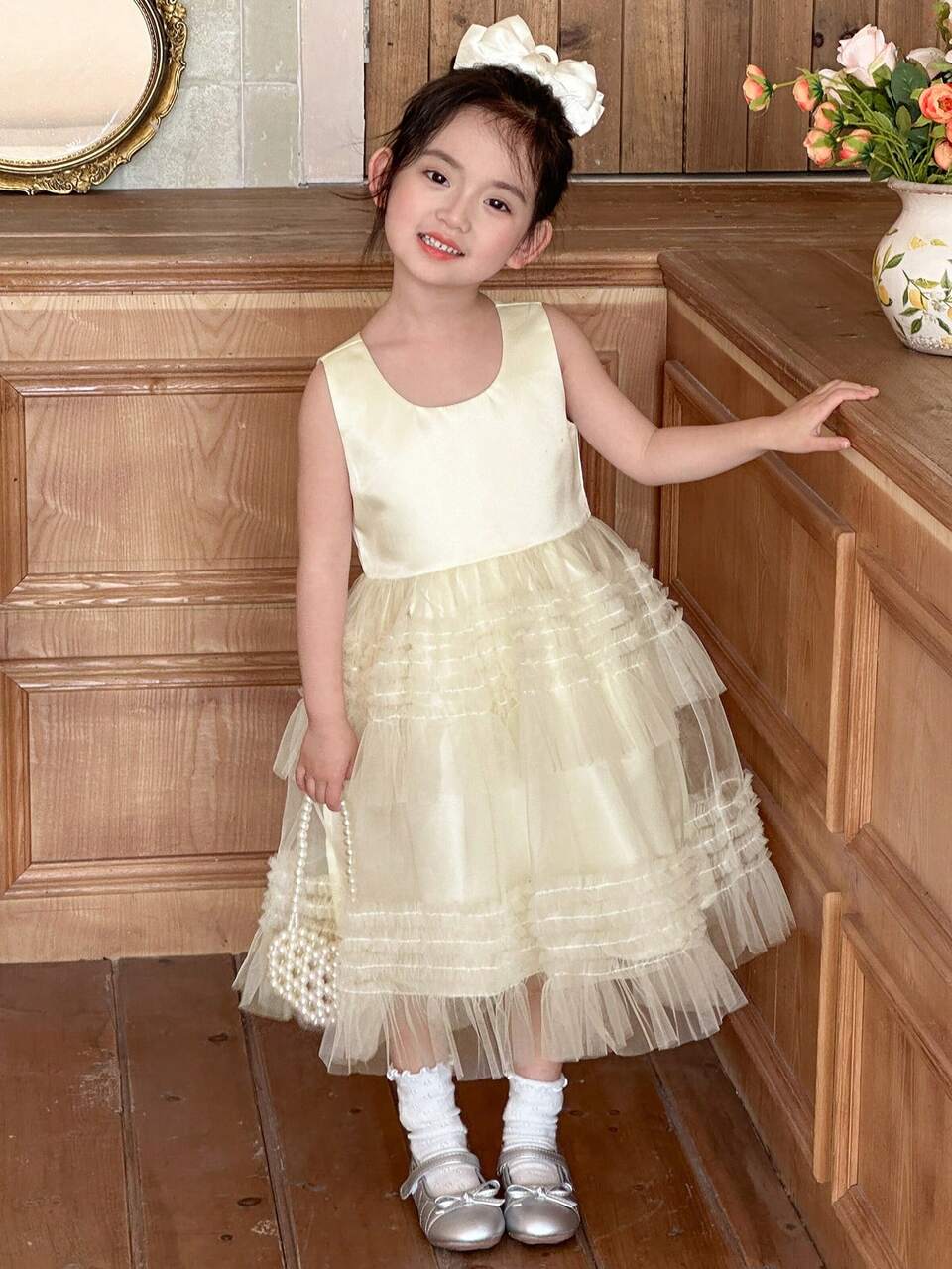 Young Girl Minimalist Fashion Casual Sleeveless Dress For Daily Wear,Girls Summer Outfits