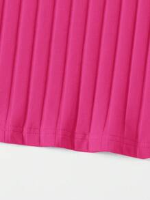 SHEIN Essnce 羅紋針織包臀連衣裙