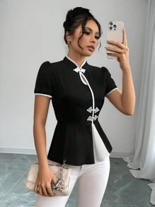 Selianne Women's Casual Short Sleeve Shirt, Minimalist And Stylish, For Daily Wear