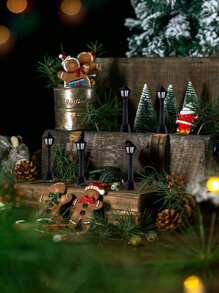 6pcs Street Light Design Decoration Craft Best Gifts - Black - View 6