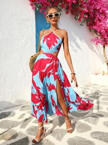 SHEIN VCAY Women's Mid-Length Casual Dress, Simple And Fashionable For Everyday Wear,Elegant