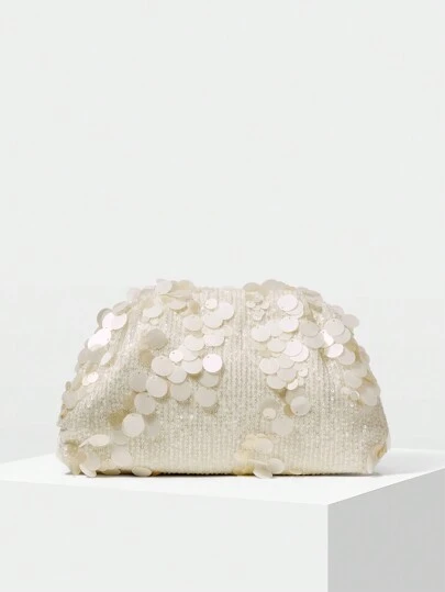 MOTF PREMIUM 女士时尚亮片手拿包，优雅、奢华的女士包，完美搭配女士舞会礼服、舞会配饰、闪亮优雅的女士包，派对舞会包