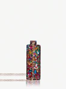 SHEIN SXY Ladies, Women Evening Bags, Clutchs, Crossbody Bags, Fashionable, Luxury, Acrylic, Elegant, Simple, Personalized, Versatile, Classic, Bling Bling, For Cocktail Party, Party, Prom, Club, Date, Birthday, Evening, Date Nigh, Ball