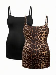 SHEIN 孕妇及哺乳 休闲简约时尚 日常穿着 - 彩色 - 查看 3