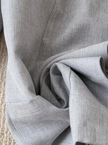 Franclia Lapel Pocket Women's Thin Blazer Jacket, Casual Fashion Ladies Suit Jacket - Light Grey - View 6