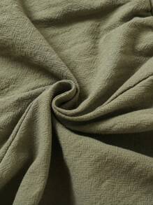 SHEIN Set de 2 shorts informales ajustados de unicolor trenzados para niñas jóvenes