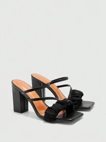 CUCCOO BIZCHIC 女士时尚性感高跟凉鞋，适合派对/场合 - 黑色 - 查看 2