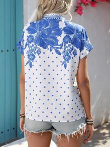 Breezaya Women's Woven Printed Casual Holiday Summer Shirt