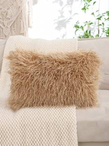 Faux Wool Pillow Covers, Solid Color Decor For Living Room And Bedroom,Fall Decor,Autumn Decor,Room Decor - Brown - View 6