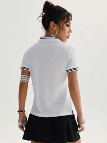 Easithlete 女士休闲 Polo 衫，简约时尚，适合日常穿着