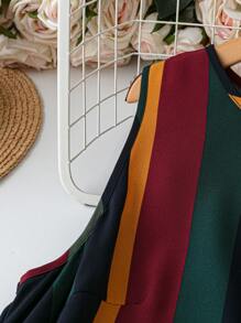 SHEIN LUNE Plus Size Women Colorful Striped Sleeveless Dress Spring Outfits For Women Summer Outfits For Women Summer Clothes Easter Outfit Women Western Wear Women